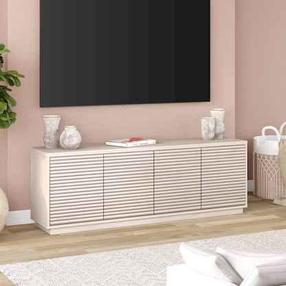 Tullis Rectangular TV Stand for TV's up to 78" in Alder White