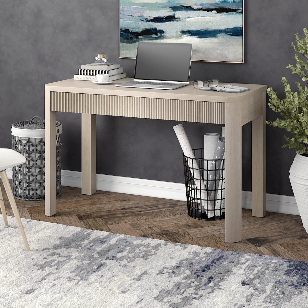 Mendoza 48'' Wide Rectangular Desk in Alder White