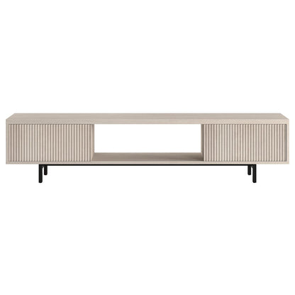 Lucien Rectangular TV Stand for TV's up to 78" in Alder White