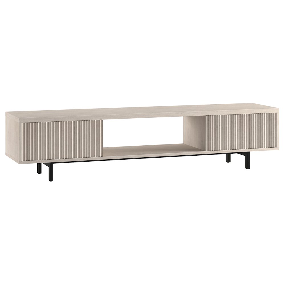 Lucien Rectangular TV Stand for TV's up to 78" in Alder White