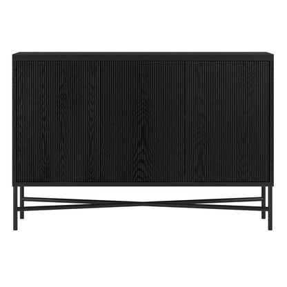 Brighton 48" Wide Rectangular Buffet Table in Black Grain