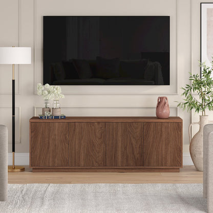 Hanson Rectangular TV Stand for TV's up to 75" in Satin Walnut