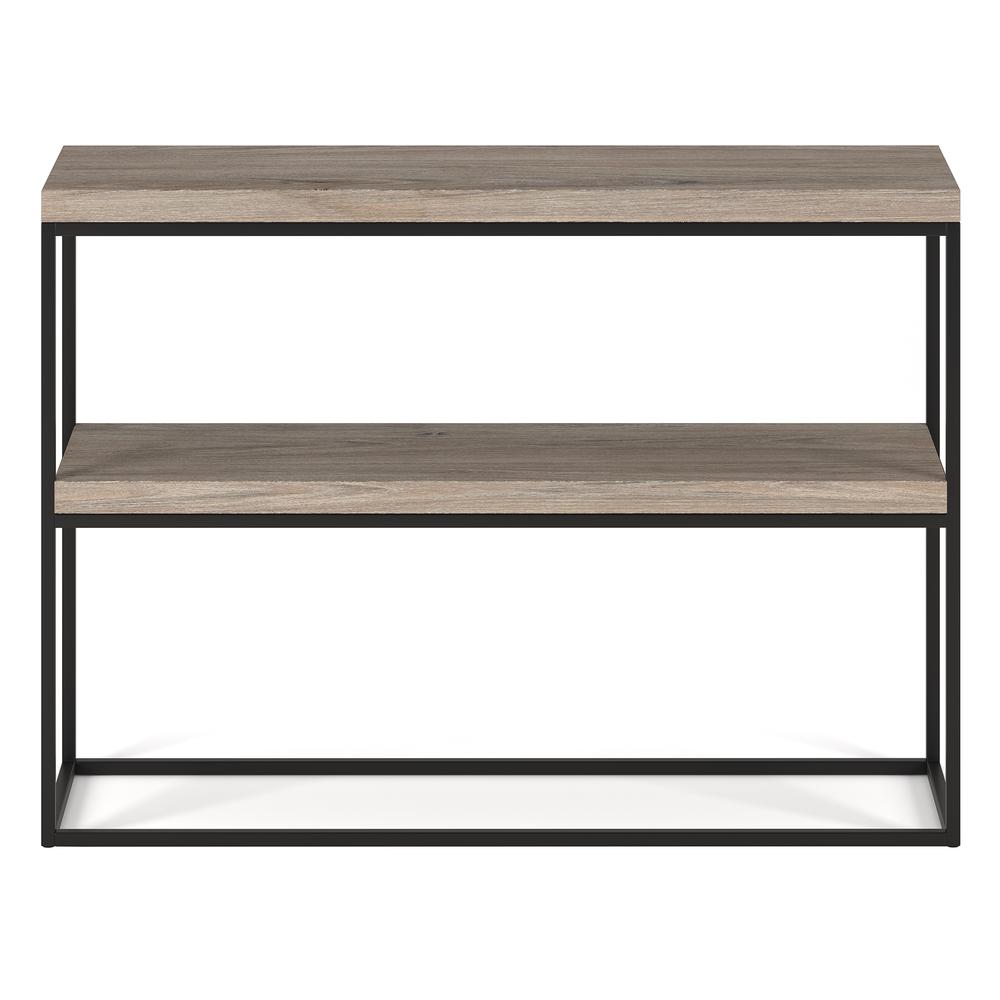 Edmund 42'' Wide Rectangular Console Table in Antiqued Gray Oak