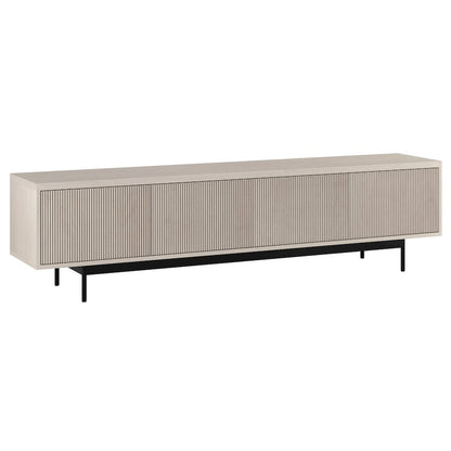 Whitman Rectangular TV Stand for TV's up to 85" in Alder White