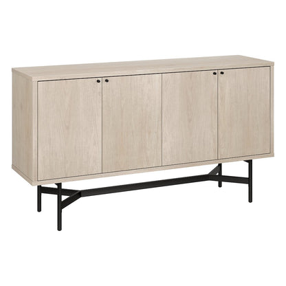 Richmond 58" Wide Rectangular Buffet Table in Alder White