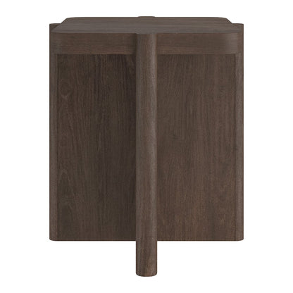 Henn&Hart 20" Modern Square End Table, Side Table , Nightstand with X-Base for