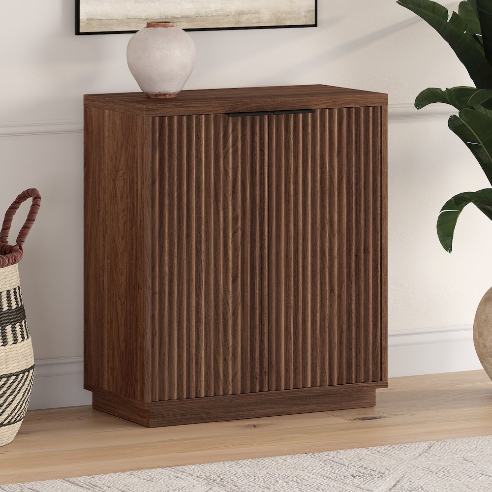 Mansfield 28" Wide Rectangular Accent Cabinet in Satin Walnut