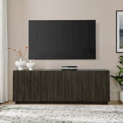 Tyler Rectangular TV Stand for TV's up to 78" in Alder Brown