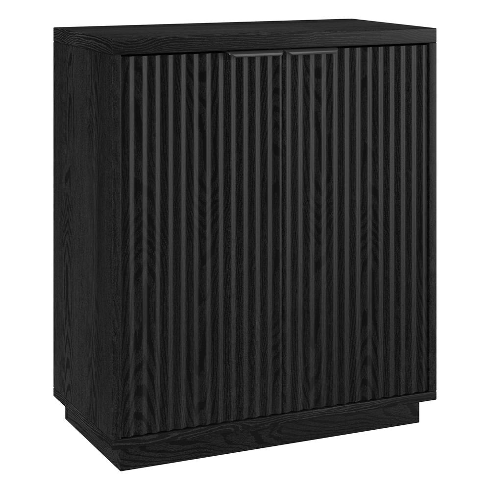 Mansfield 28" Wide Rectangular Accent Cabinet in Black Grain