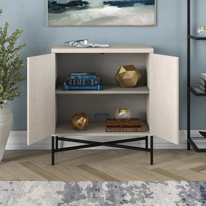Brighton 28" Wide Rectangular Accent Cabinet in Alder White