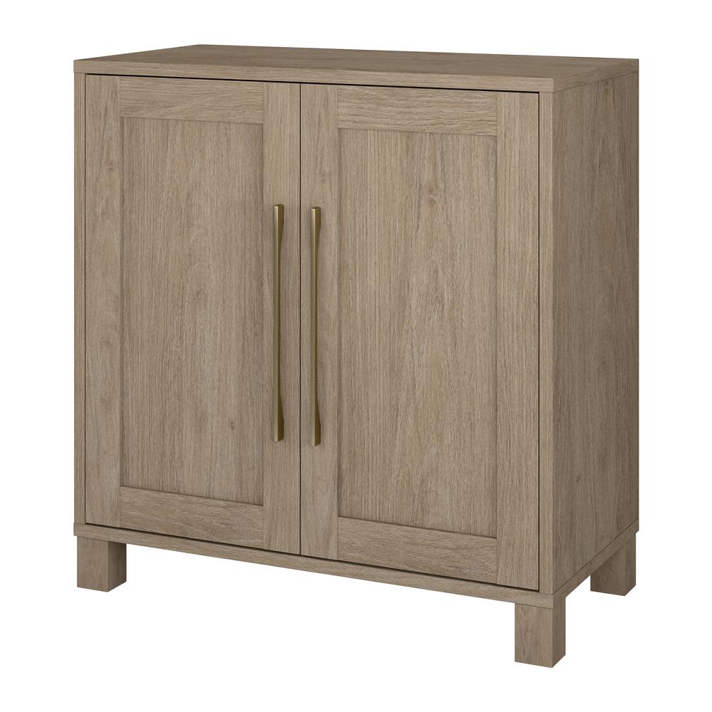 Chabot 28" Wide Rectangular Accent Cabinet in Antiqued Gray Oak