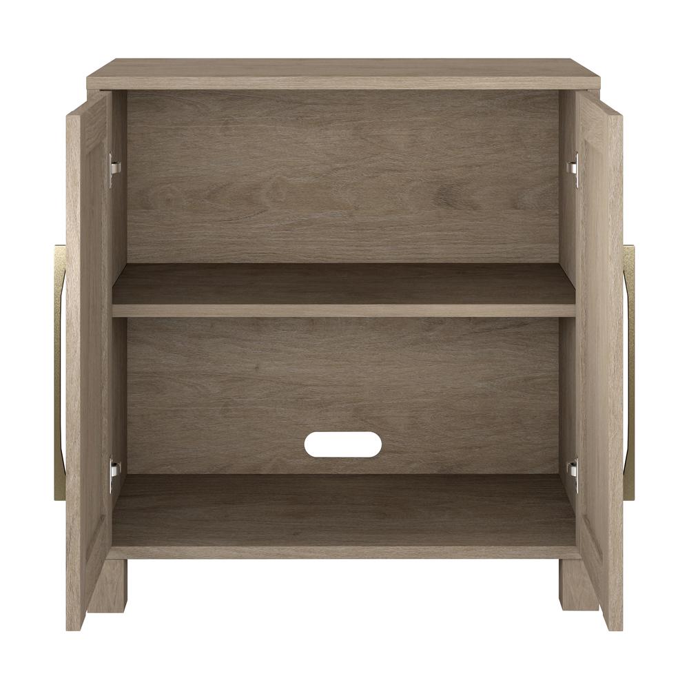 Chabot 28" Wide Rectangular Accent Cabinet in Antiqued Gray Oak