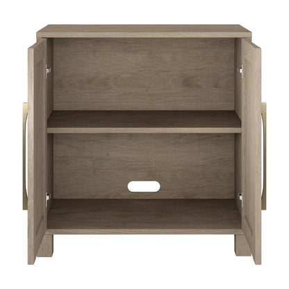 Chabot 28" Wide Rectangular Accent Cabinet in Antiqued Gray Oak