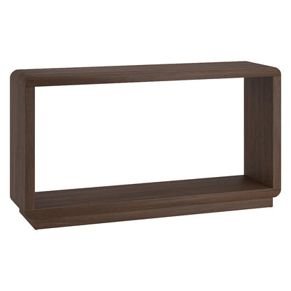 Henn&Hart 55" Modern Rectangular Console Table with Plinth Base and Open