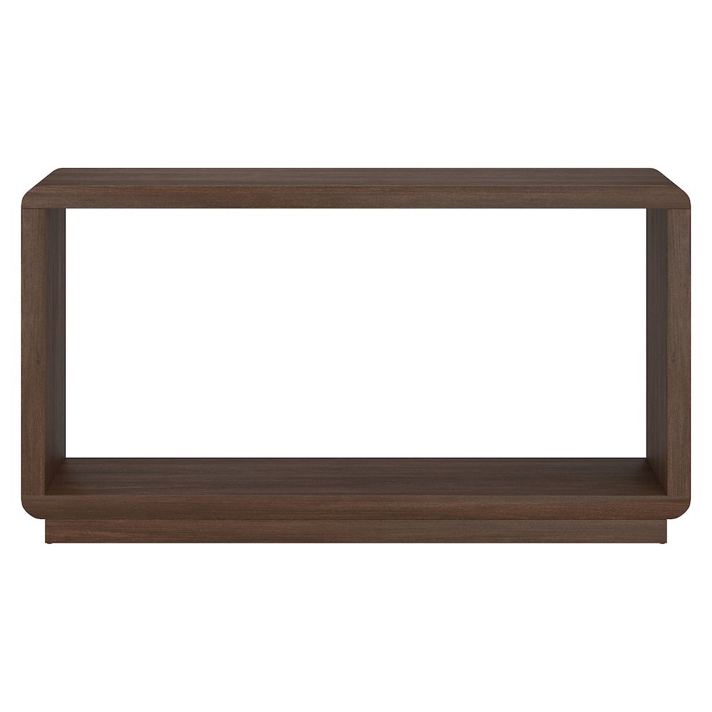 Henn&Hart 55" Modern Rectangular Console Table with Plinth Base and Open