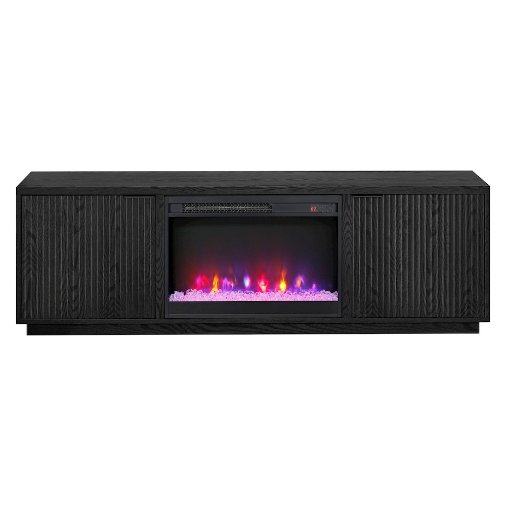 Rectangular TV Stand with 26" Crystal Fireplace for TV's up to 78"