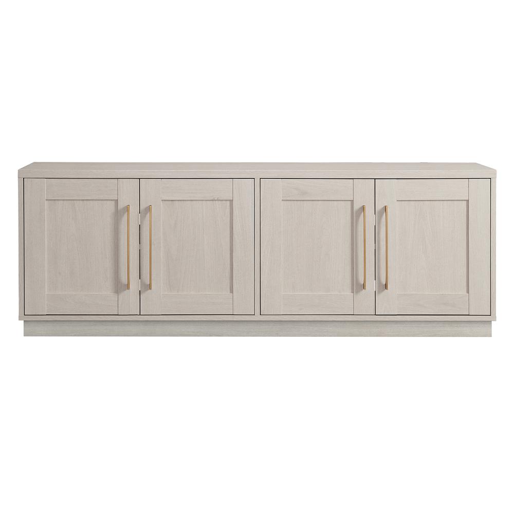 Tillman Rectangular TV Stand for TV's up to 80" in Alder White