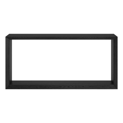 Osmond 64" Wide Rectangular Console Table in Black Grain