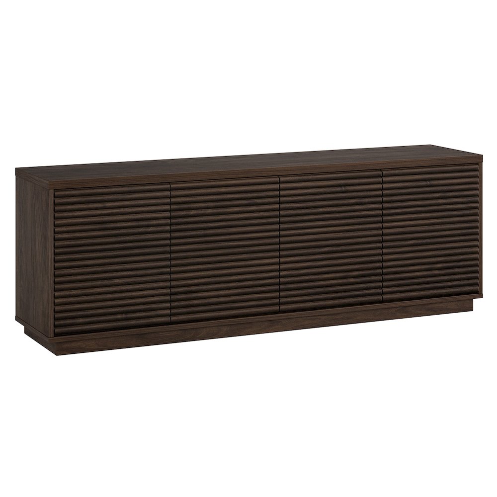 Tullis Rectangular TV Stand for TV's up to 78" in Alder Brown