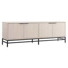 Campello Rectangular TV Stand for TV's up to 78" in Alder White