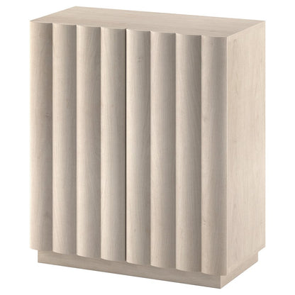 Henn&Hart 28'' Rectangular Fluted Accent Cabinet, Ribbed Sideboard Buffet