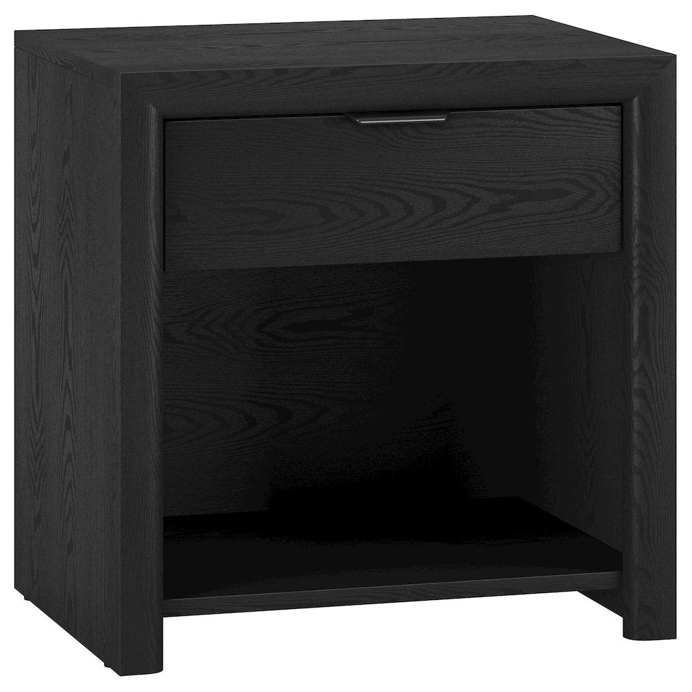 Henn&Hart 24" Modern Wooden Rectangular Nightstand, Side Table with Storage