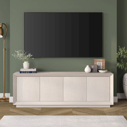 Oswald Rectangular TV Stand for TV's up to 75" in Alder White