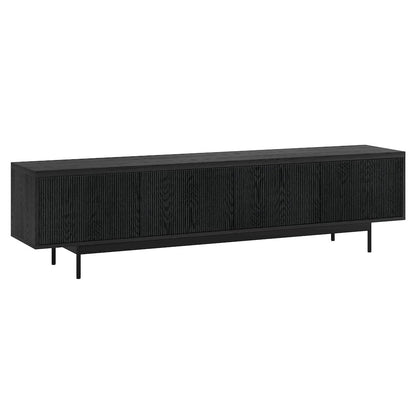 Whitman Rectangular TV Stand for TV's up to 85" in Black Grain