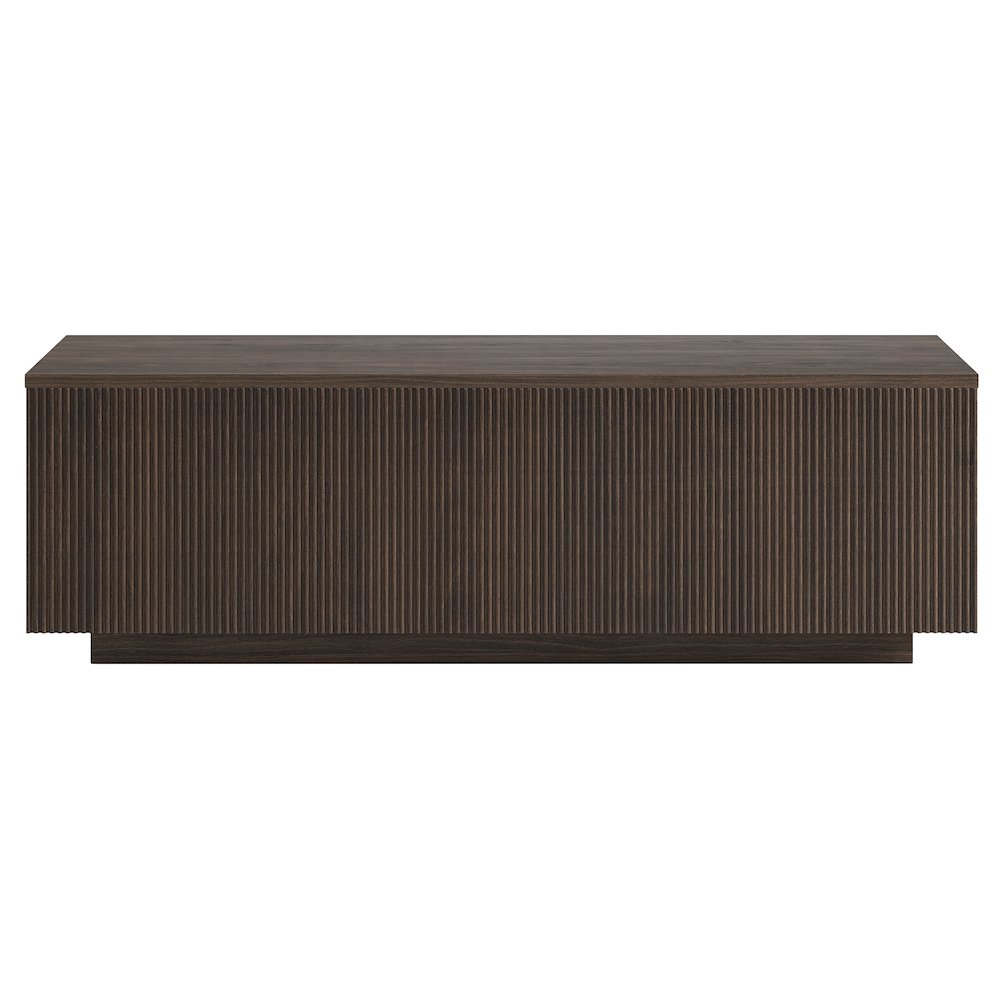 Reyes 48" Wide Rectangular Coffee Table in Alder Brown