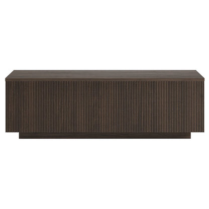 Reyes 48" Wide Rectangular Coffee Table in Alder Brown