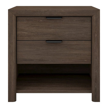 Henn&Hart 24" Modern Rectangular Nightstand, Side Table with 2 Storage Drawers