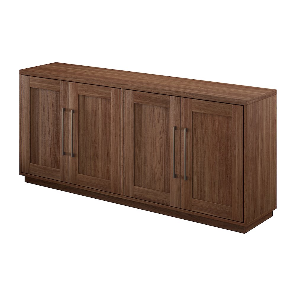 Henn&Hart 68" Sideboard Buffet Cabinet, Modern Credenza with 4 Panel Doors