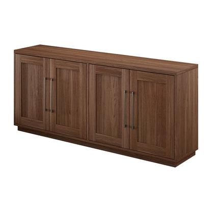 Henn&Hart 68" Sideboard Buffet Cabinet, Modern Credenza with 4 Panel Doors