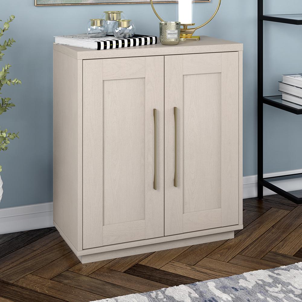 Tillman 28" Wide Rectangular Accent Cabinet in Alder White