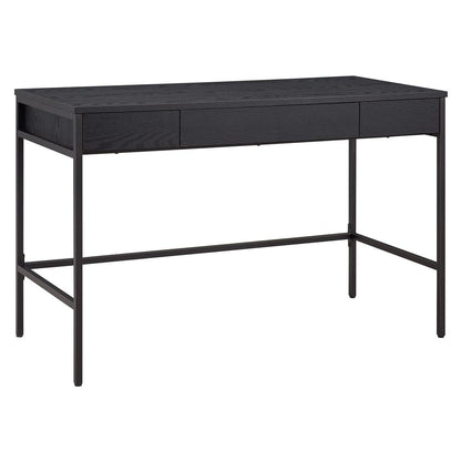 Evans 47.75'' Wide Rectangular Writing Desk in Black