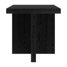 Boden 22" Wide Square Side Table in Black Grain