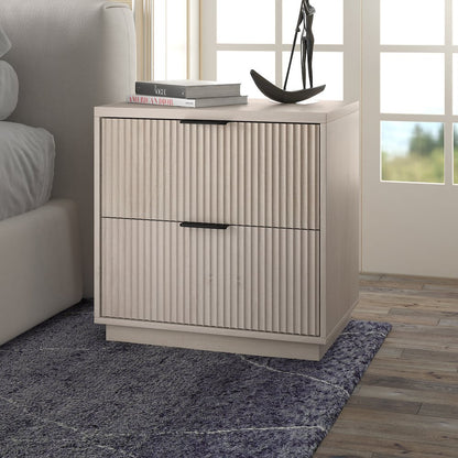 Yarden 24" Wide Rectangular Nightstand in Alder White