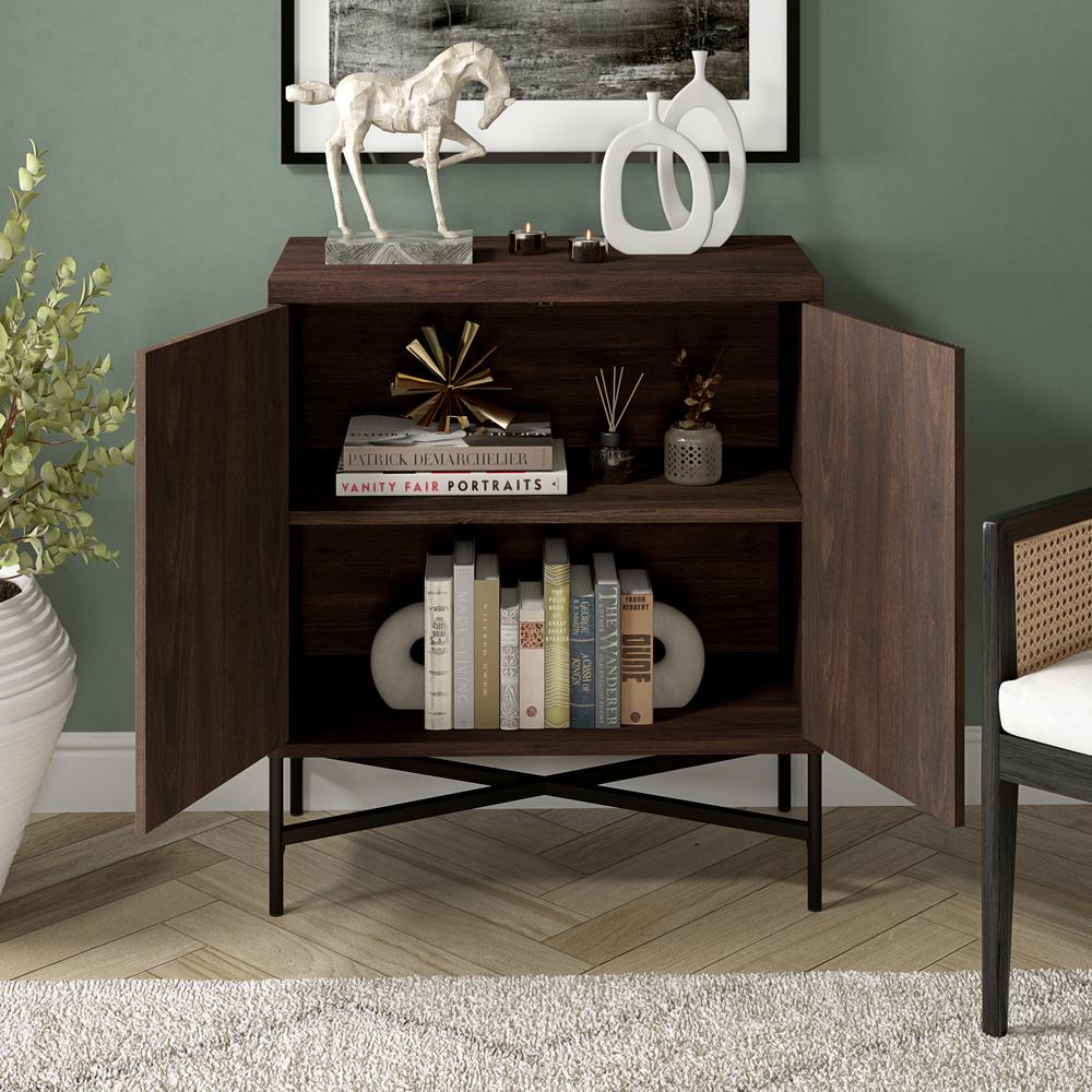 Brighton 28" Wide Rectangular Accent Cabinet in Alder Brown