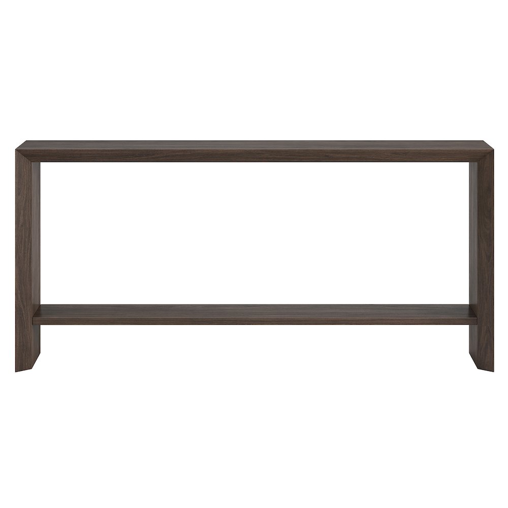 Osman 64" Wide Rectangular Console Table in Alder Brown