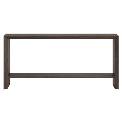 Osman 64" Wide Rectangular Console Table in Alder Brown