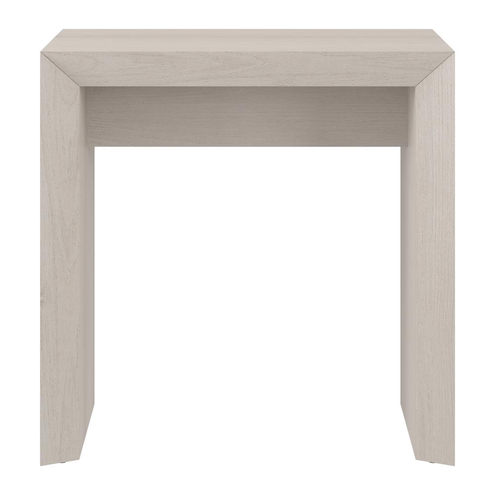 Oswin 22" Wide Rectangular Side Table in Alder White