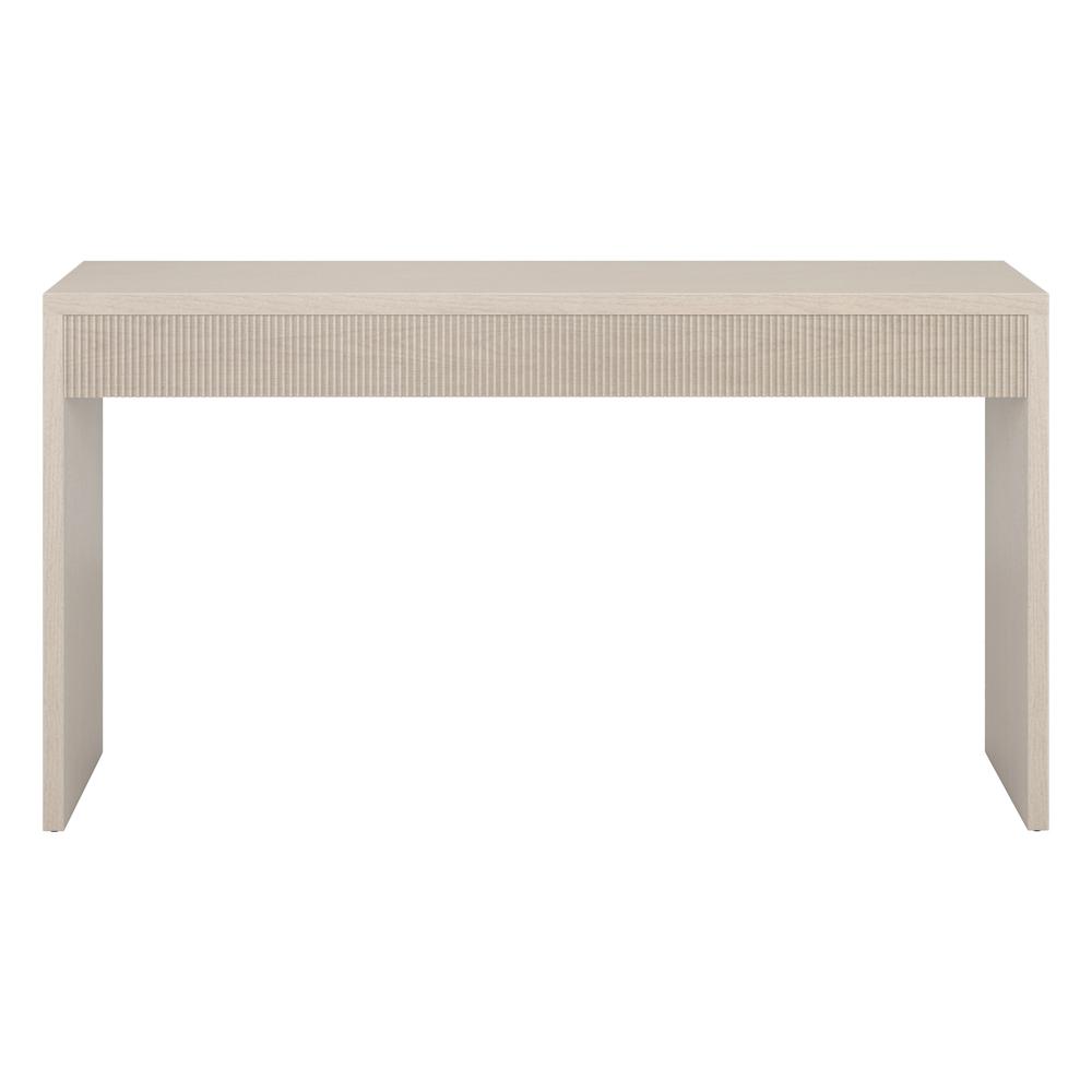 Lawrence 55" Wide Rectangular Console Table in Alder White