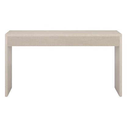 Lawrence 55" Wide Rectangular Console Table in Alder White