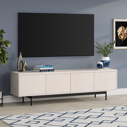Abington Rectangular TV Stand for TV's up to 75" in Alder White