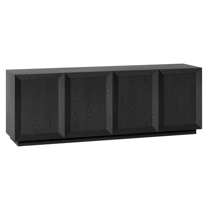 Morse Rectangular TV Stand for TV's up to 75" in Black Grain