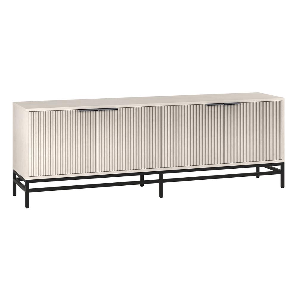 Montello Rectangular TV Stand for TV's up to 78" in Alder White