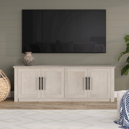 Thornwell Rectangular TV Stand for TV's up to 78" in Alder White