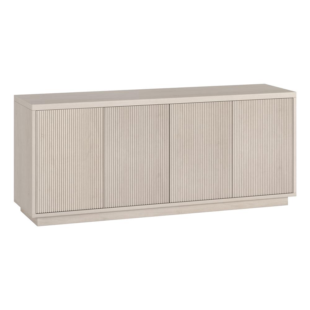 Hanson Rectangular TV Stand for TV's up to 65" in Alder White