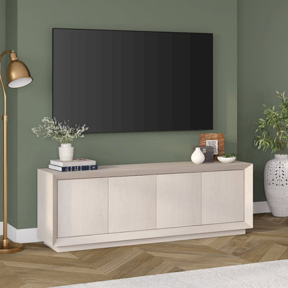 Oswald Rectangular TV Stand for TV's up to 75" in Alder White