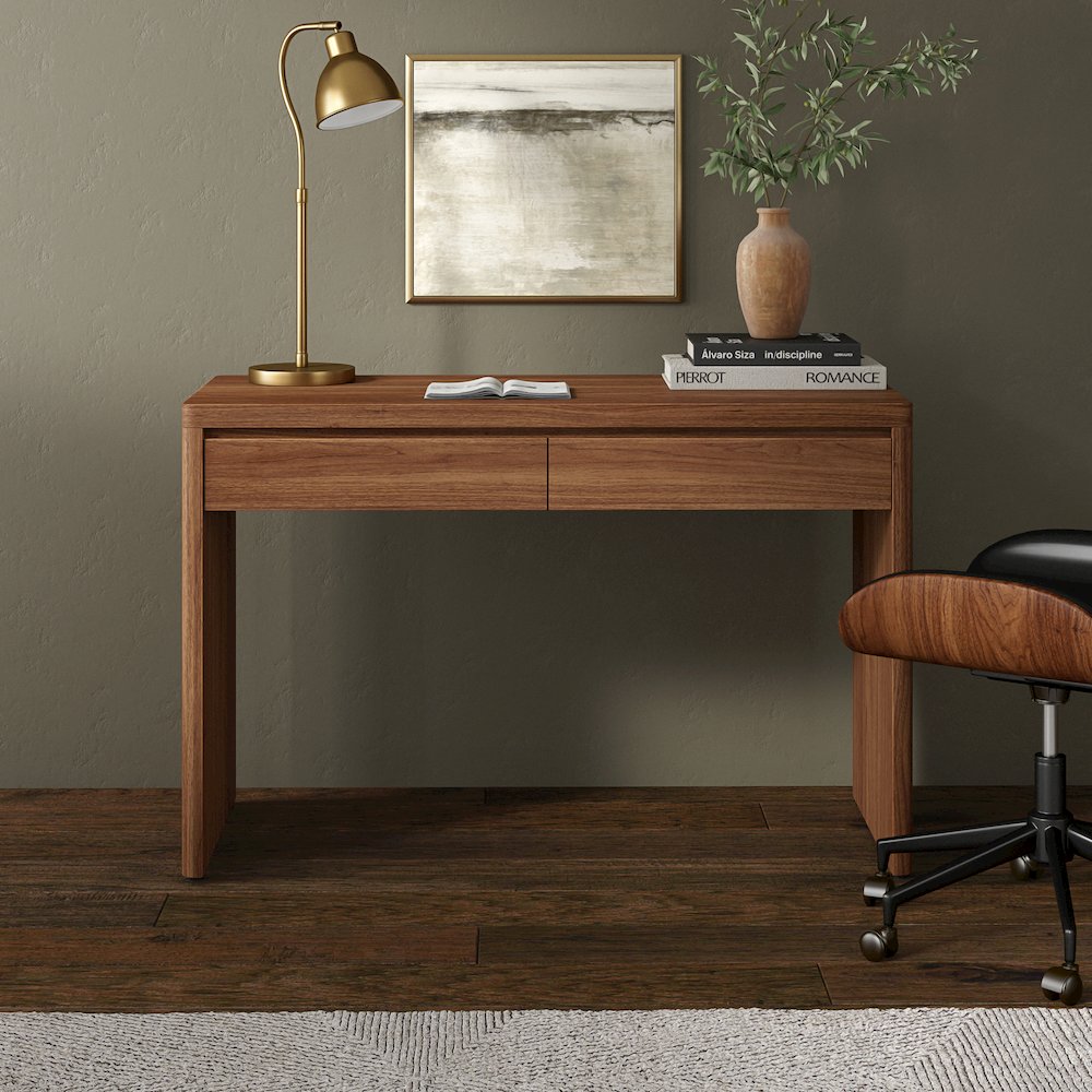 Ashcroft 48'' Wide Rectangular Desk in Satin Walnut